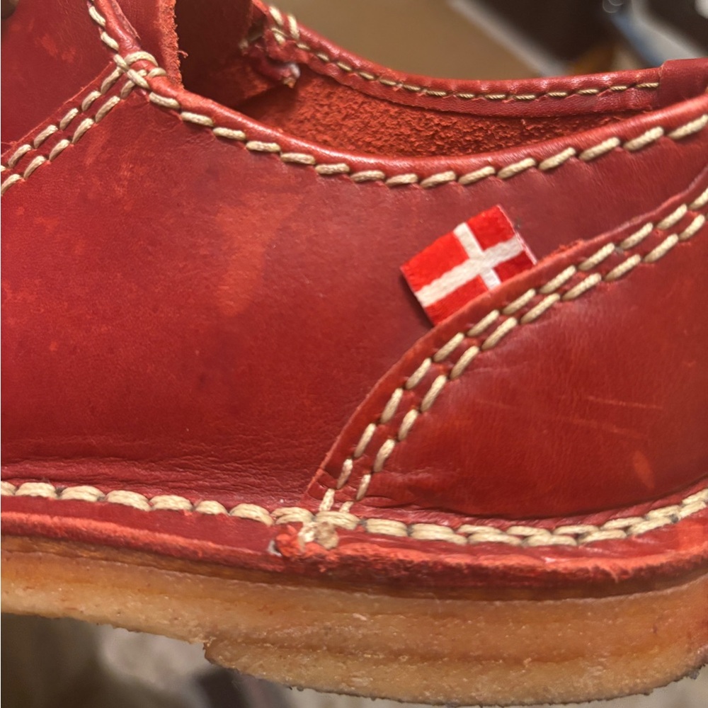 Duckfeet Fyn Red Leather Shoes - Picture 8 of 11